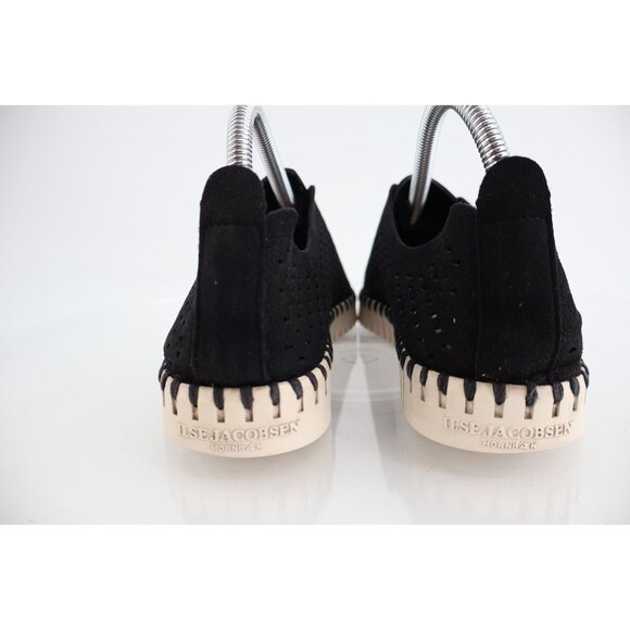 Ilse of Jacobsen Tulip Slip On Shoes Women's 38 8 Black White Flat Loafers Comfy - Picture 5 of 9